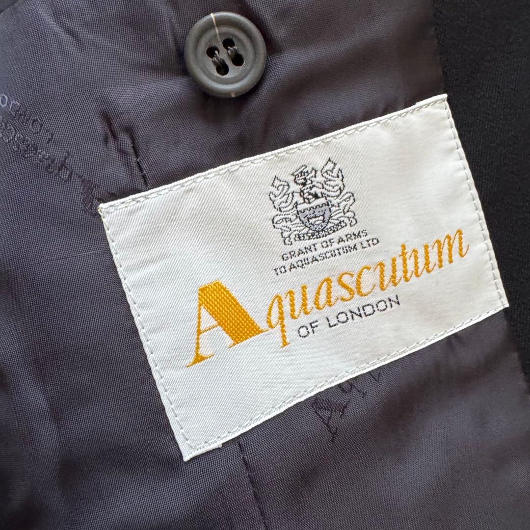 大きいサイズ　アクアスキュータム　紺ブレ　ブレザー　ダブル　6B ネイビー　13