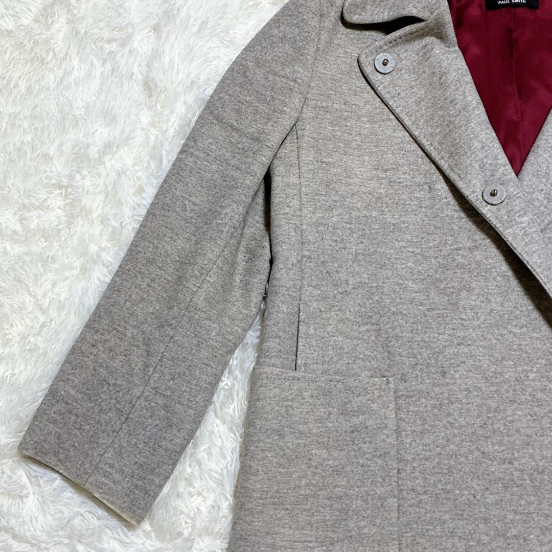 美品♥ポールスミス　ダブルコート　カシミヤ混　羊毛