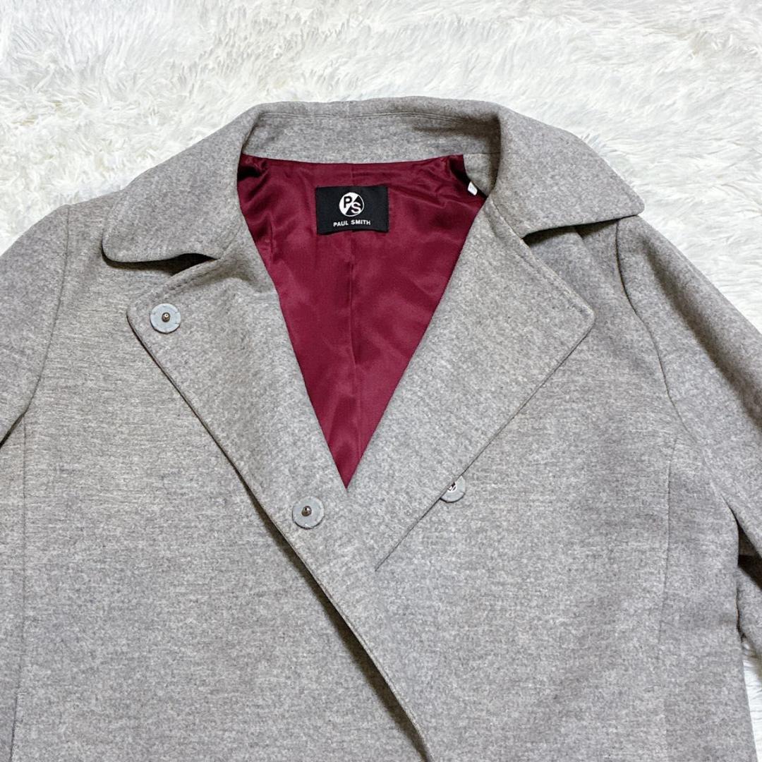 美品♥ポールスミス　ダブルコート　カシミヤ混　羊毛