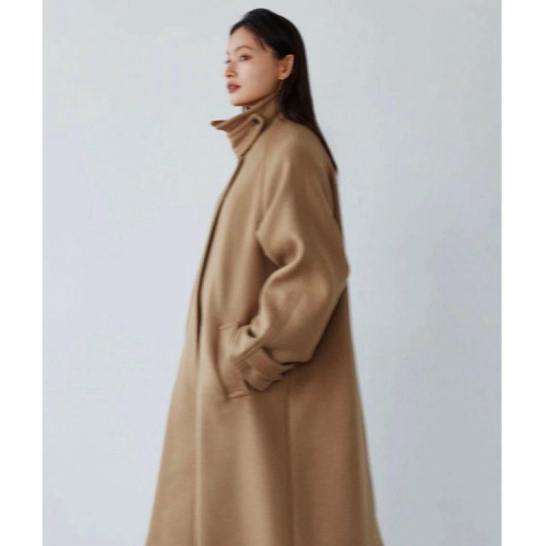【美品】EMMEL REFINES テントフレアコート　ベージュ　Sサイズ