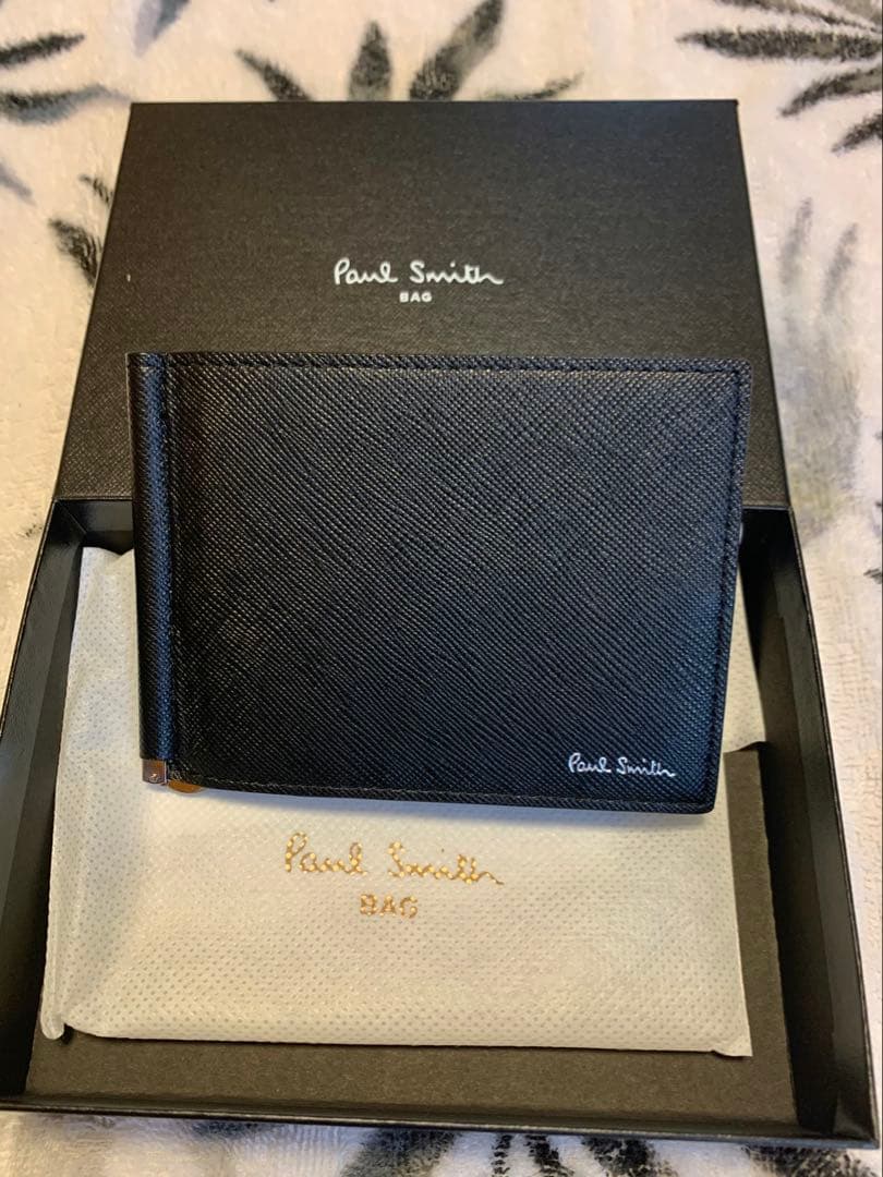 ポールスミス　二つ折り財布　マネークリップ　ブラック　新品未使用