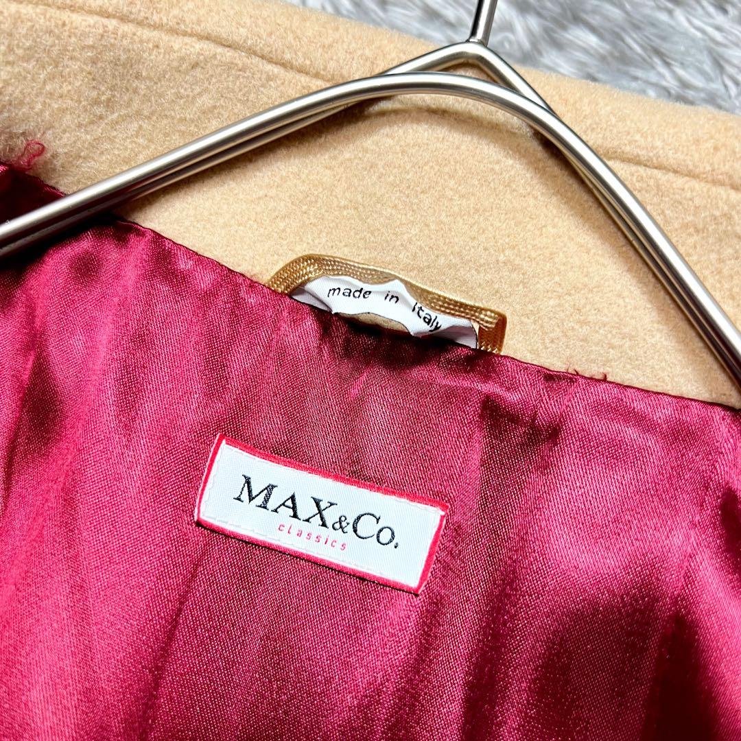 MaxMara MAX&Co. ウール ベルテッドコート M相当 伊製　美品