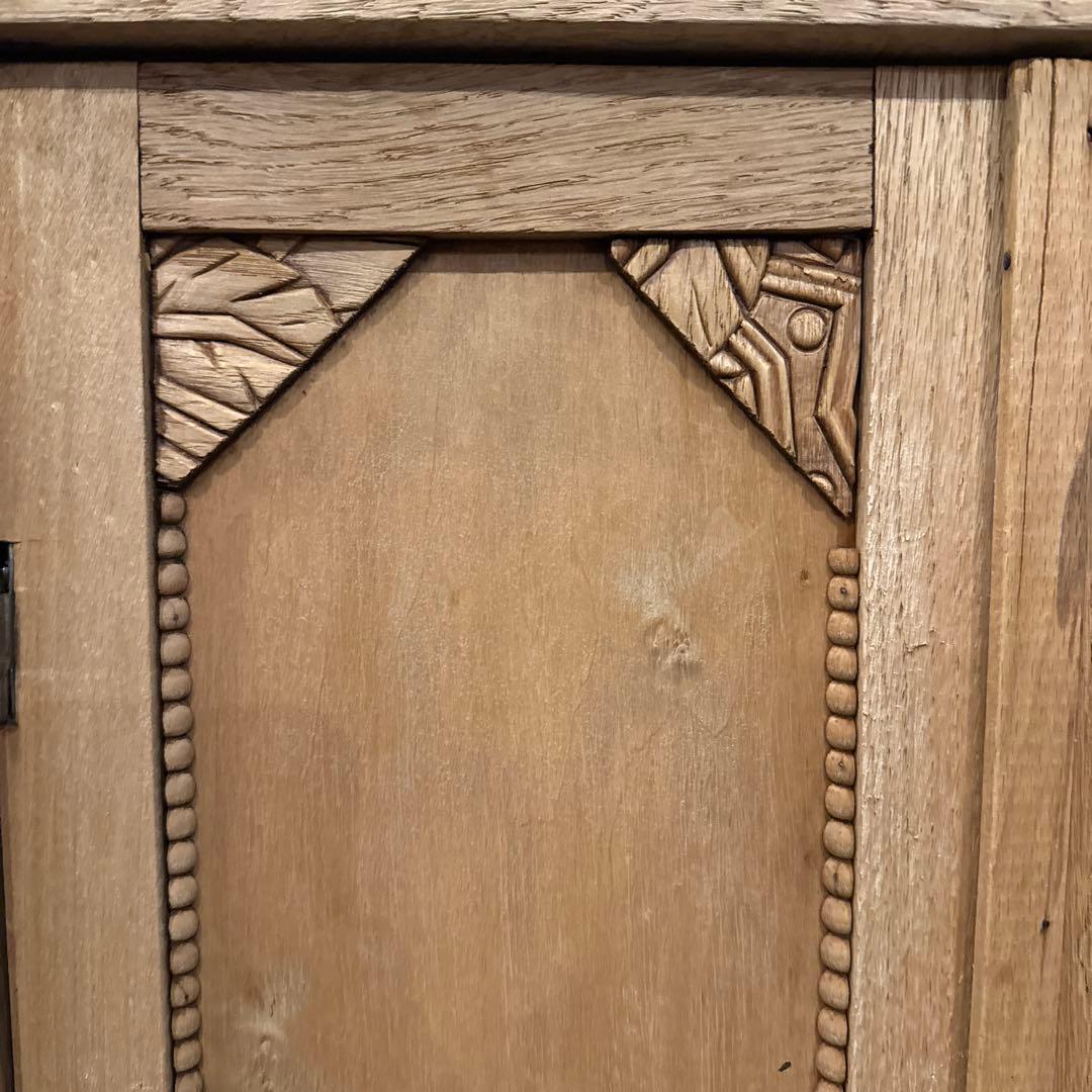 ヴィンテージ　キャビネット　剥離