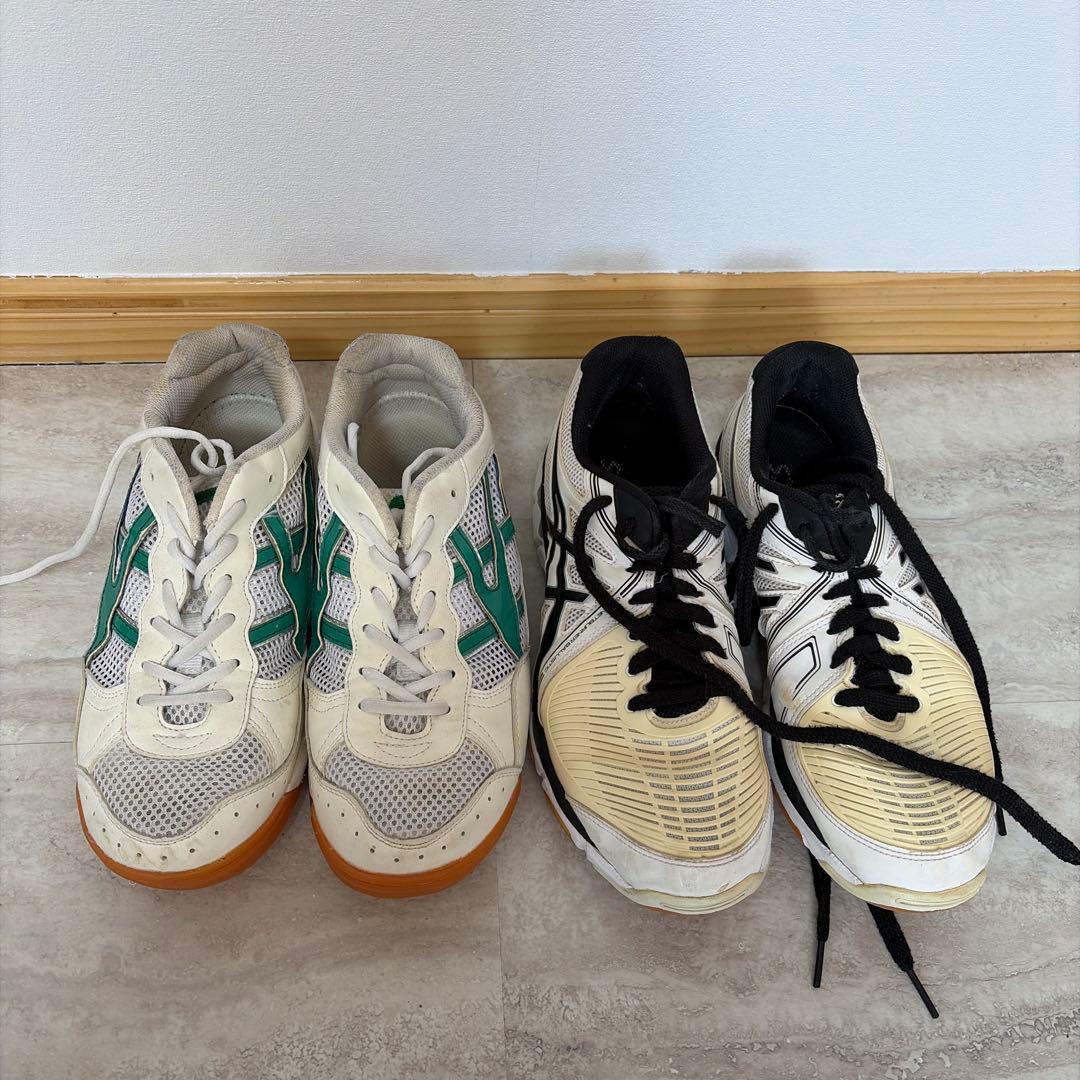 バレーボールシューズ ホワイト/グリーン & ホワイト/ブラック