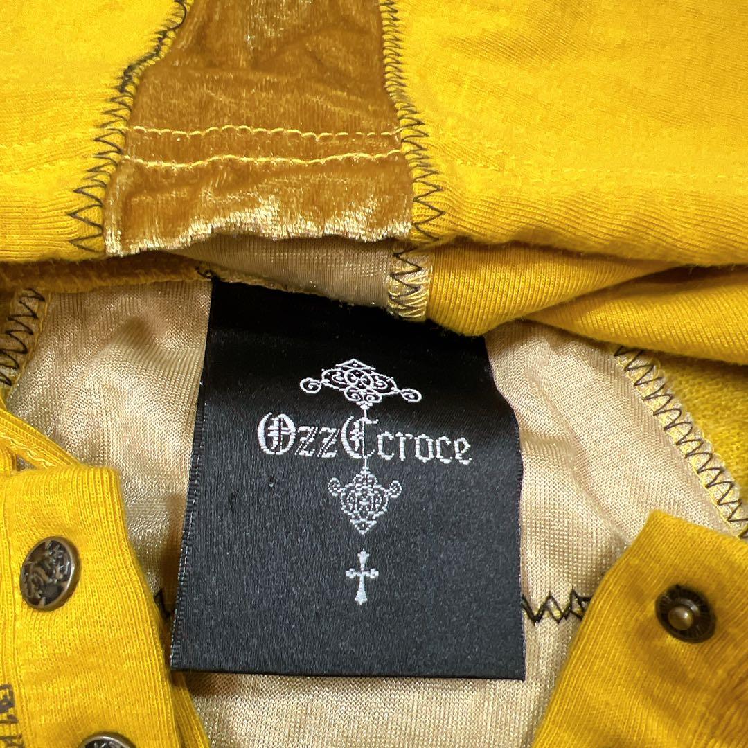 オッズクローチェ ドラゴン ロング丈 パーカー クロスチャーム ゴスロリ