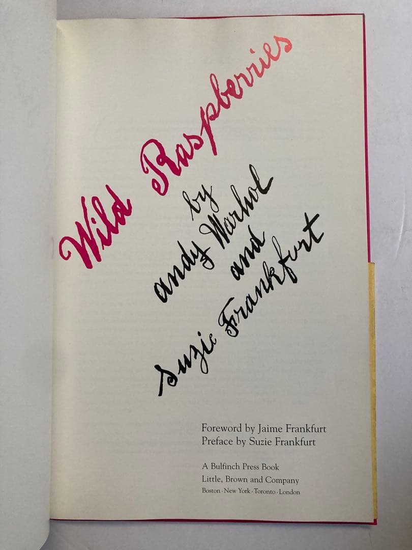 アート・デザイン・音楽 Andy Warhol Wild Raspberries