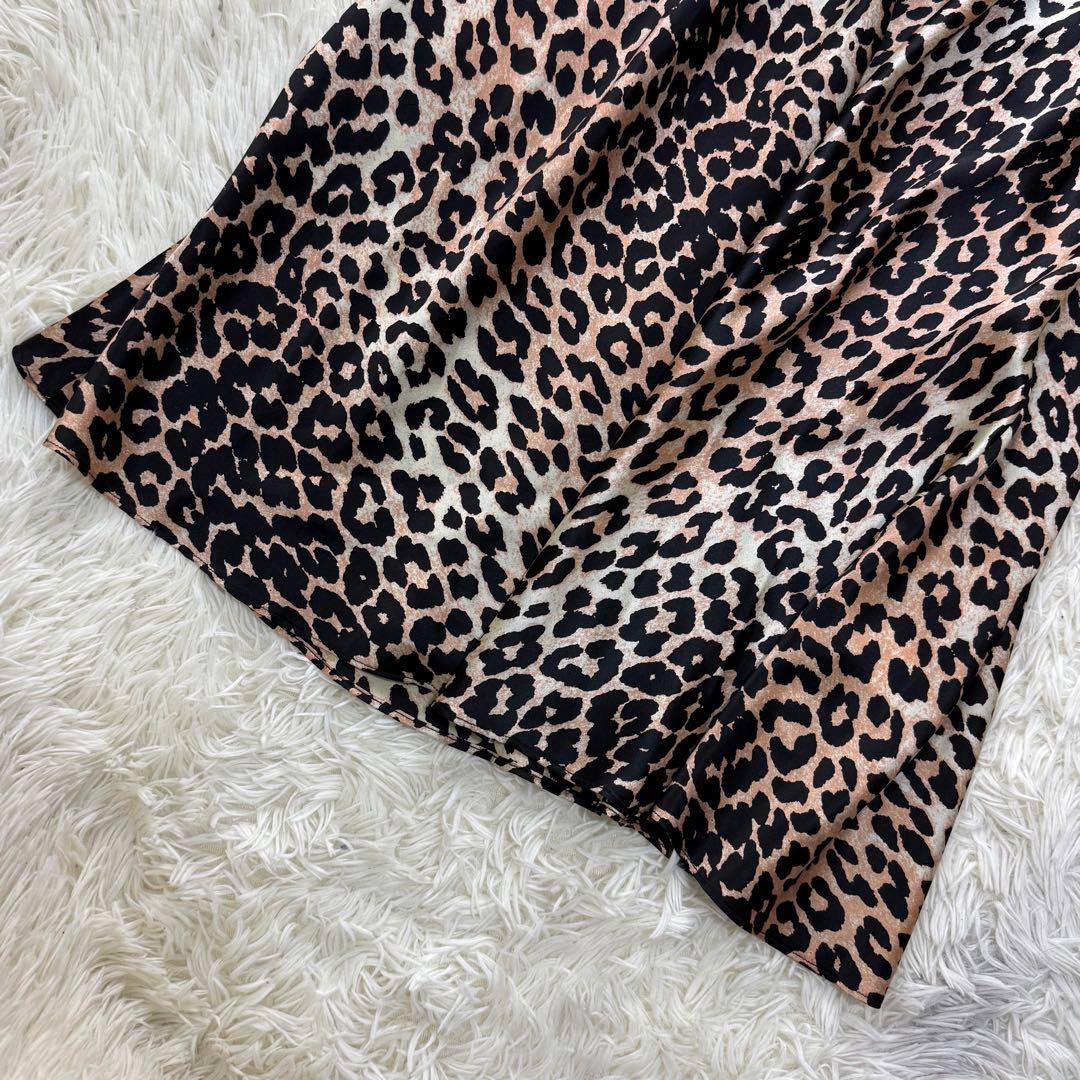 新品タグ付♡シルク♡GANNI ガニー レオパード ロング ドレス ワンピース