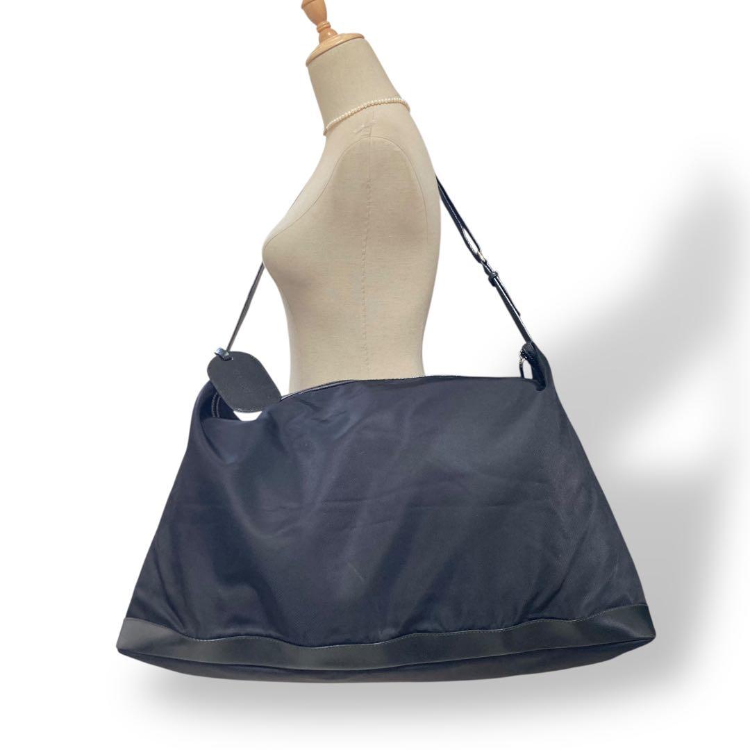 【ヴィンテージ】グッチ　ワンショルダー ボストンバッグ ナイロン　トラベル　黒