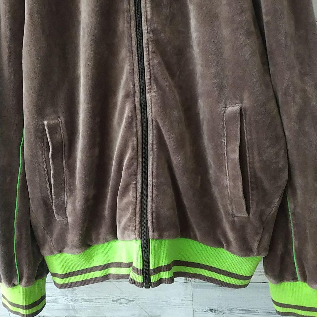 人気☆プーマ 刺繍ロゴ サイドライン リブライン ベロア トラックジャケット O