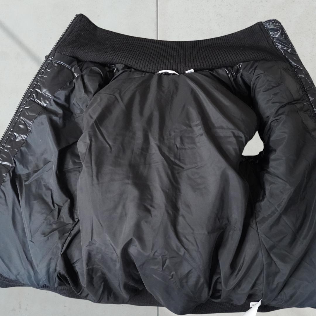 00's アディダス　adidas 中綿　ファー付き　ベスト　黒