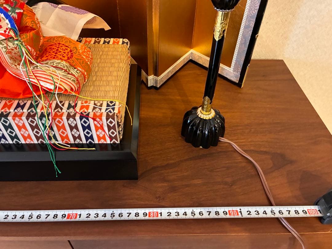 久月☆雛人形セット 男雛・女雛・ 金屏風・ぼんぼり　親王飾り　大人飾りにも◎