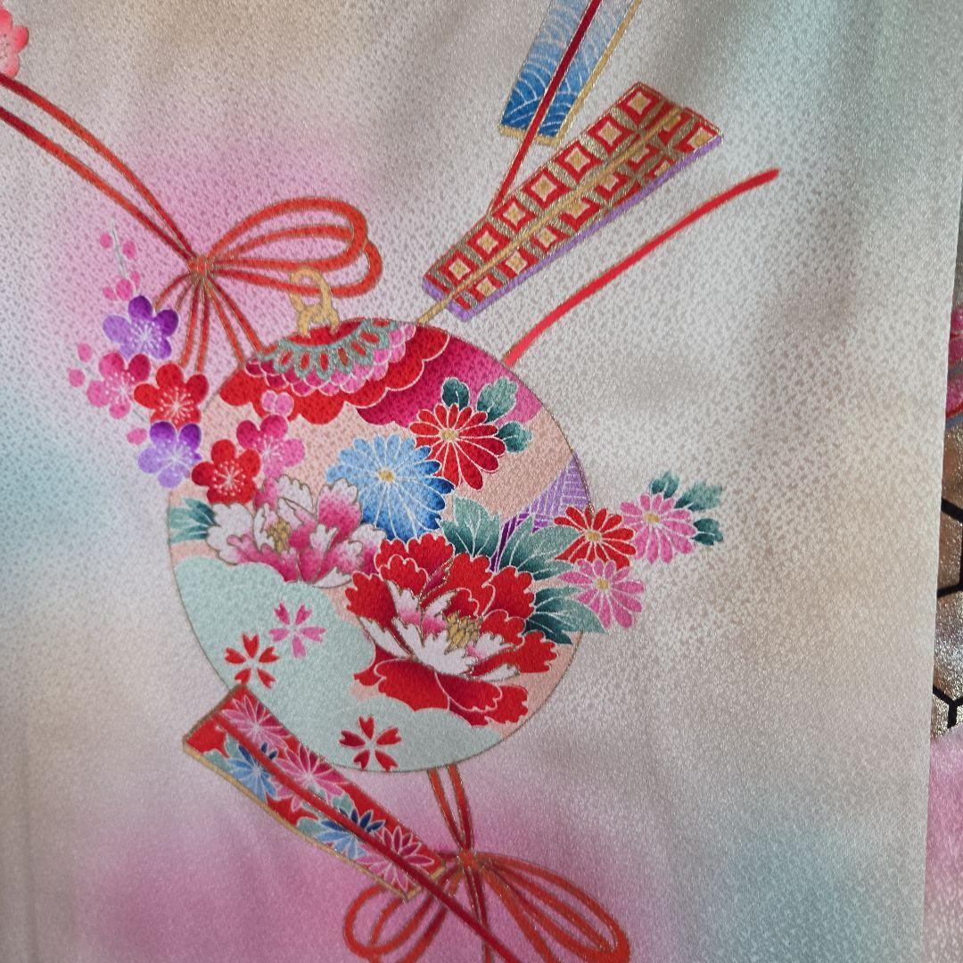 No9　正絹　女の子お祝い着物　産着長襦袢付き　七五三