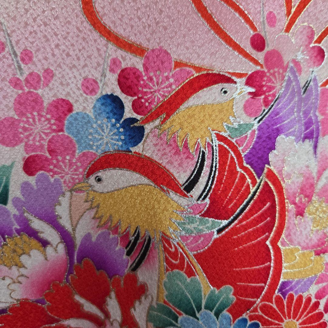 No9　正絹　女の子お祝い着物　産着長襦袢付き　七五三