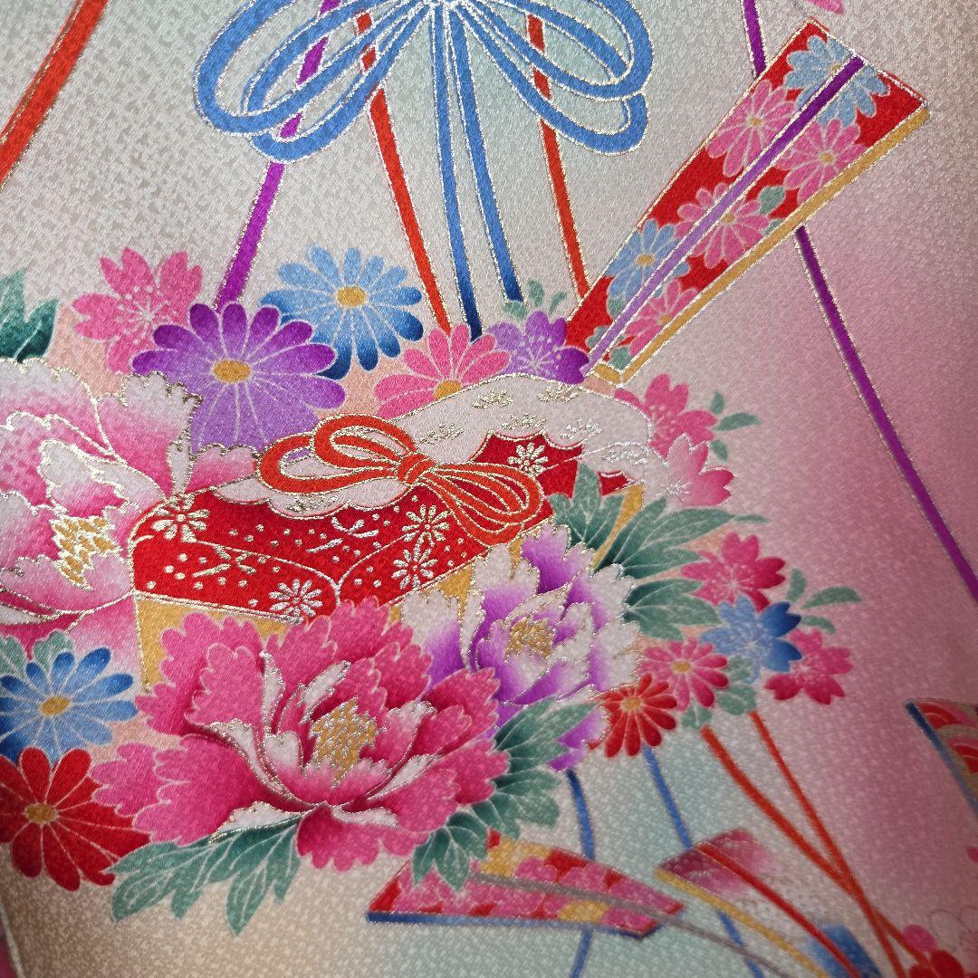 No9　正絹　女の子お祝い着物　産着長襦袢付き　七五三