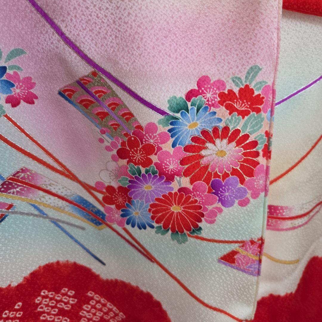 No9　正絹　女の子お祝い着物　産着長襦袢付き　七五三