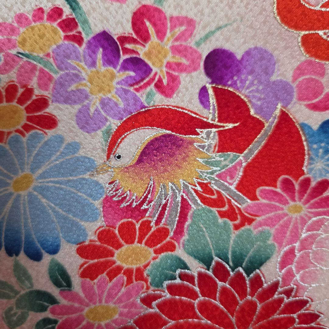 No9　正絹　女の子お祝い着物　産着長襦袢付き　七五三