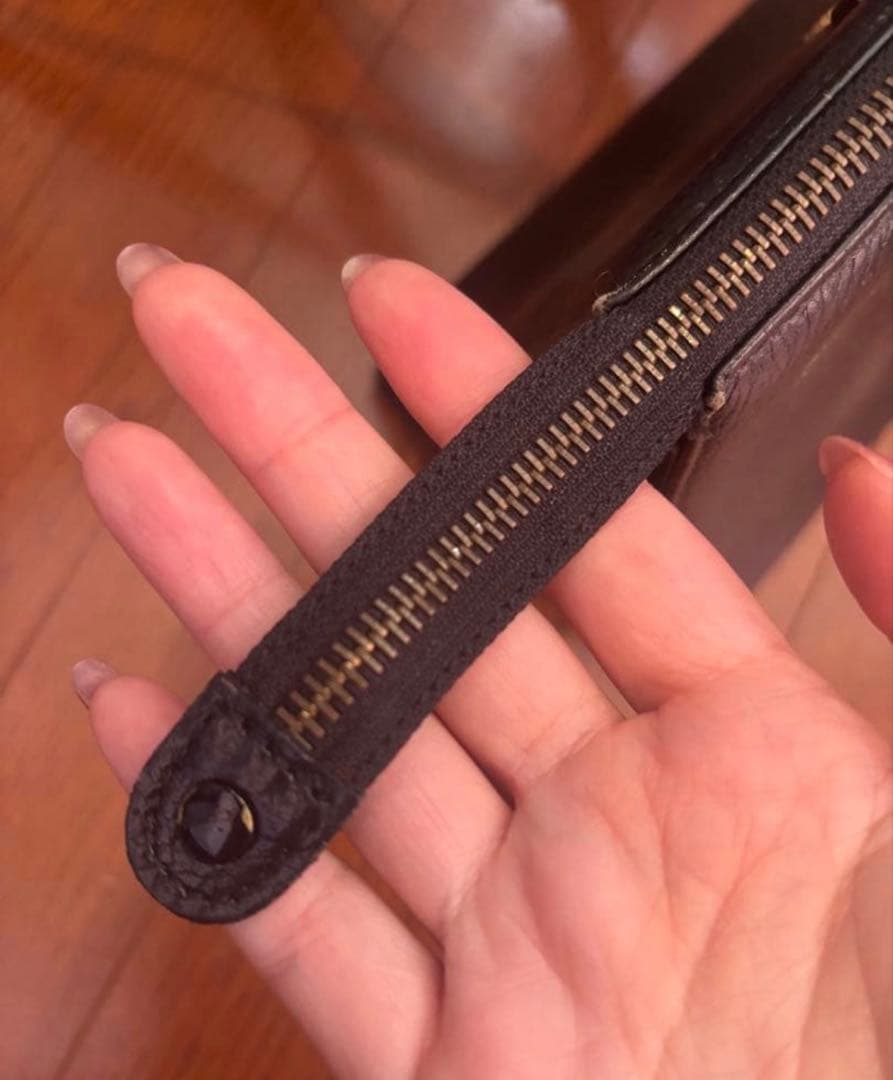 GIANNI VERSACE ブラックレザートートバッグ