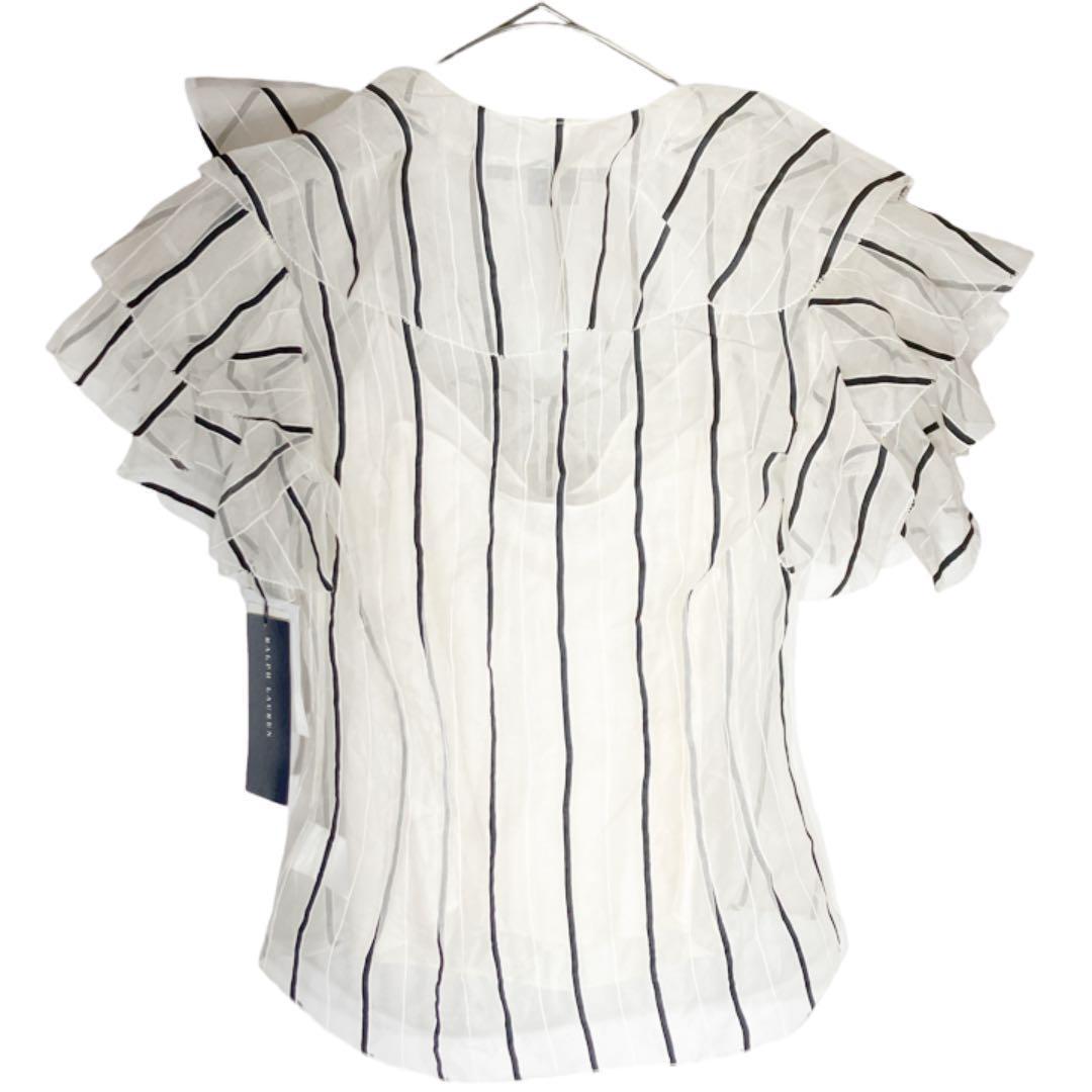 ラルフローレン【7】レディースカットソー 白 黒 シルク コットン 超美品