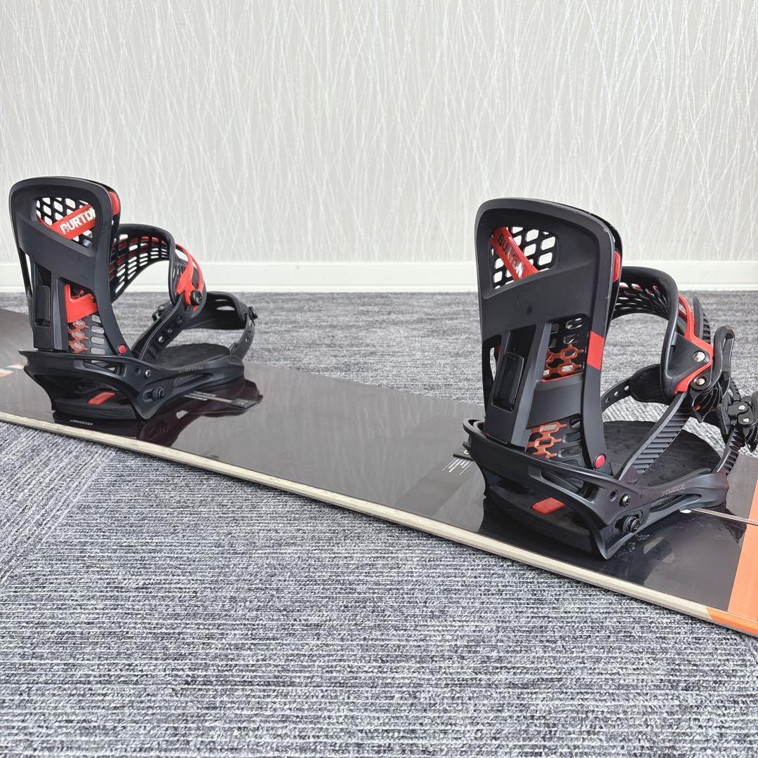 39最高峰❗️バートン/カスタム メンズスノーボードセット★154cm+ビン付