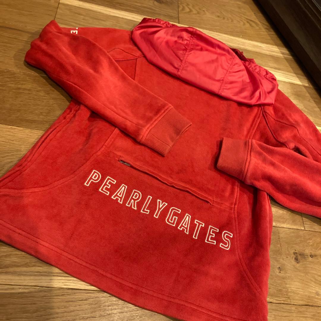 ▫︎美品✨パーリーゲイツ 1 ビッグロゴ　ハーフジッププルオーバー　防風