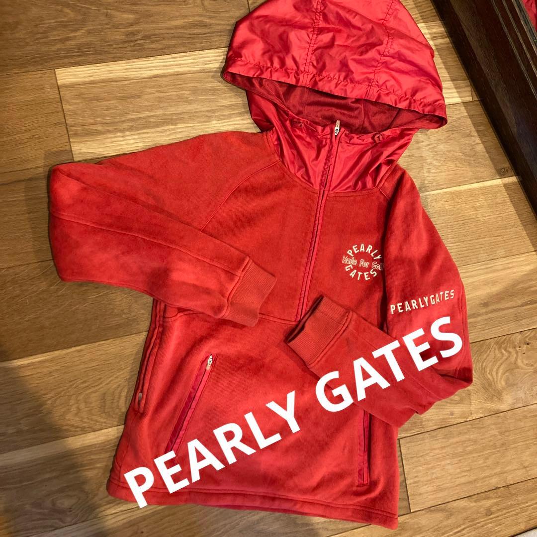 ▫︎美品✨パーリーゲイツ 1 ビッグロゴ　ハーフジッププルオーバー　防風