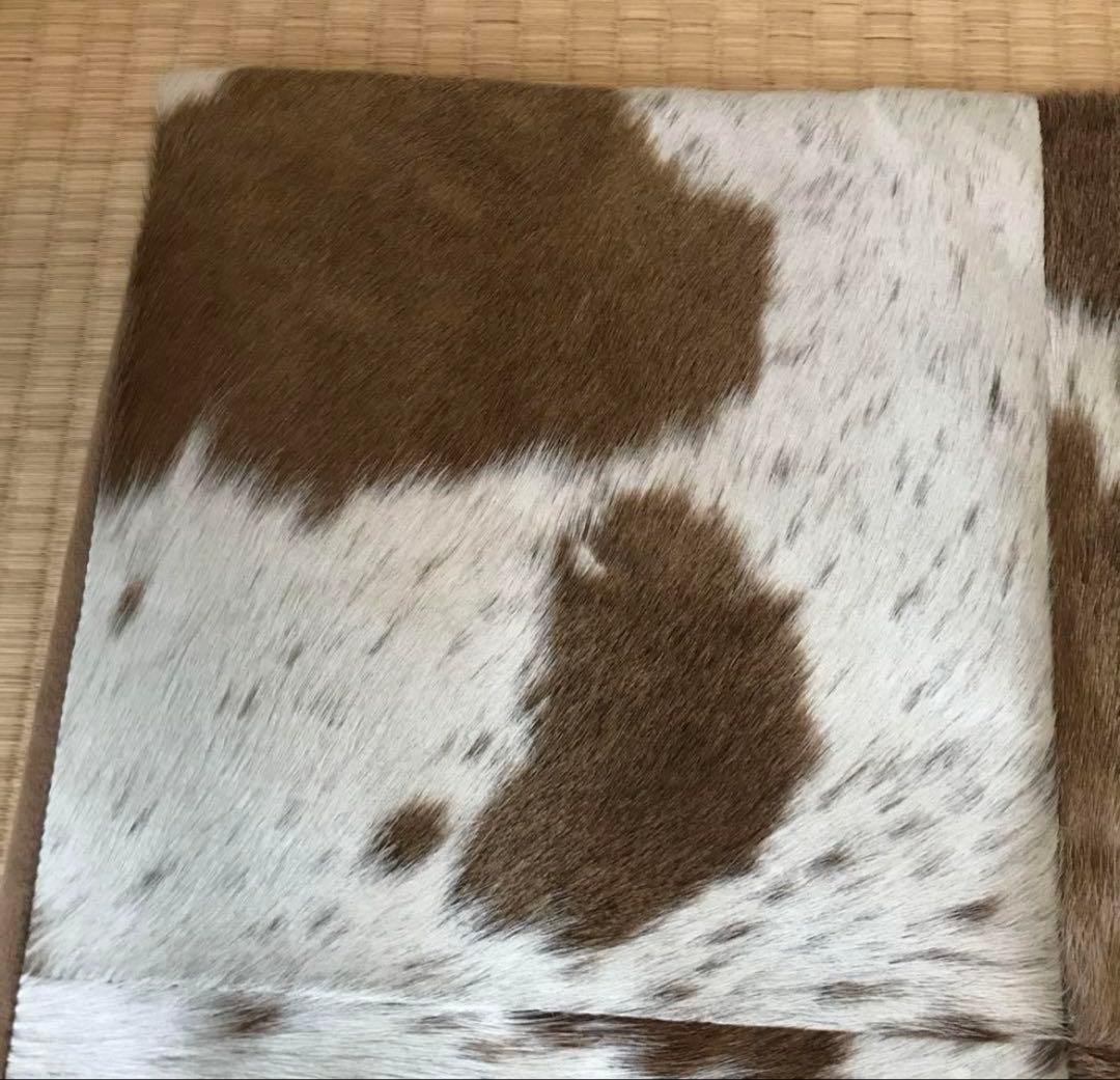 ハラコ　牛革 クッションカバー　本革