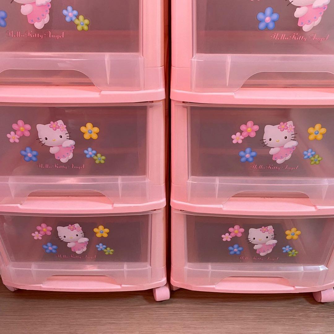 サンリオ ハローキティ 3段 衣装ケース 収納ケース チェスト