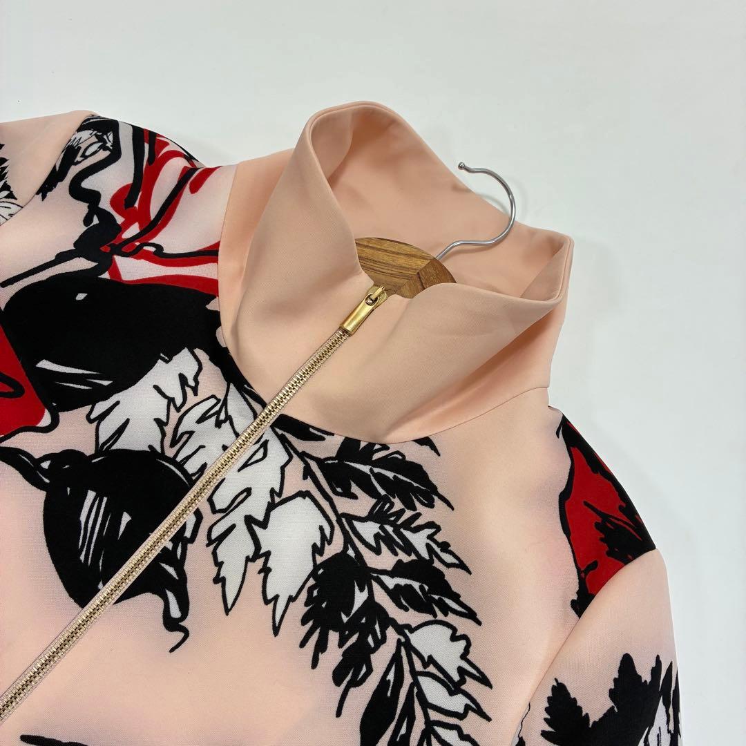 Blumarine ブルマリン☆お花柄ジップアップコート ピンク