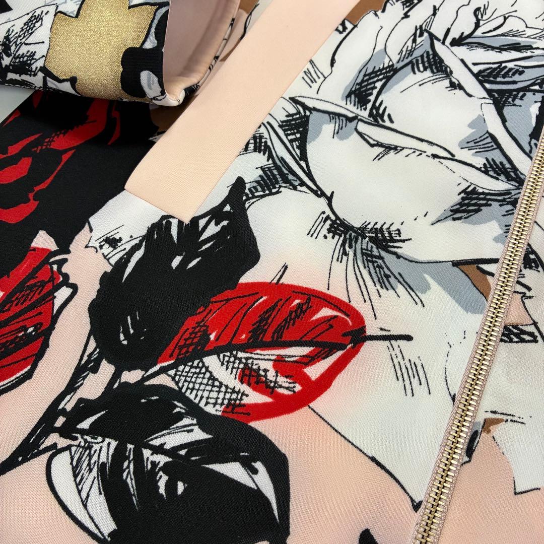 Blumarine ブルマリン☆お花柄ジップアップコート ピンク