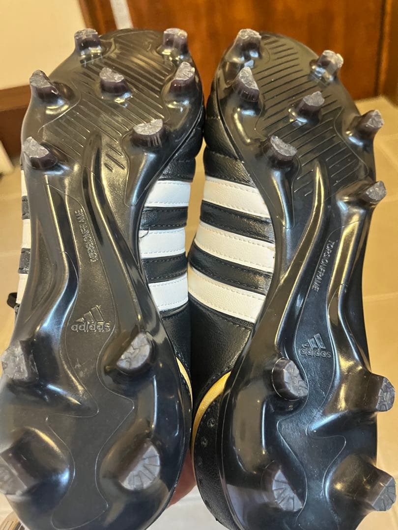 adidas サッカーシューズ アディピュア　25cm黒/白 FG