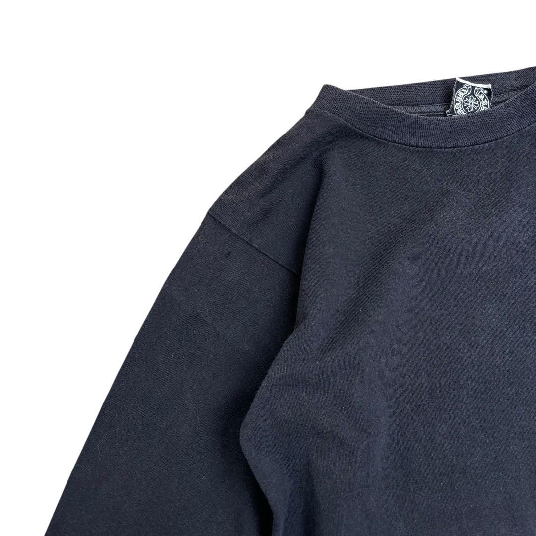 90s USA製 Chrome Hearts クロムハーツ 長袖Tシャツ 黒