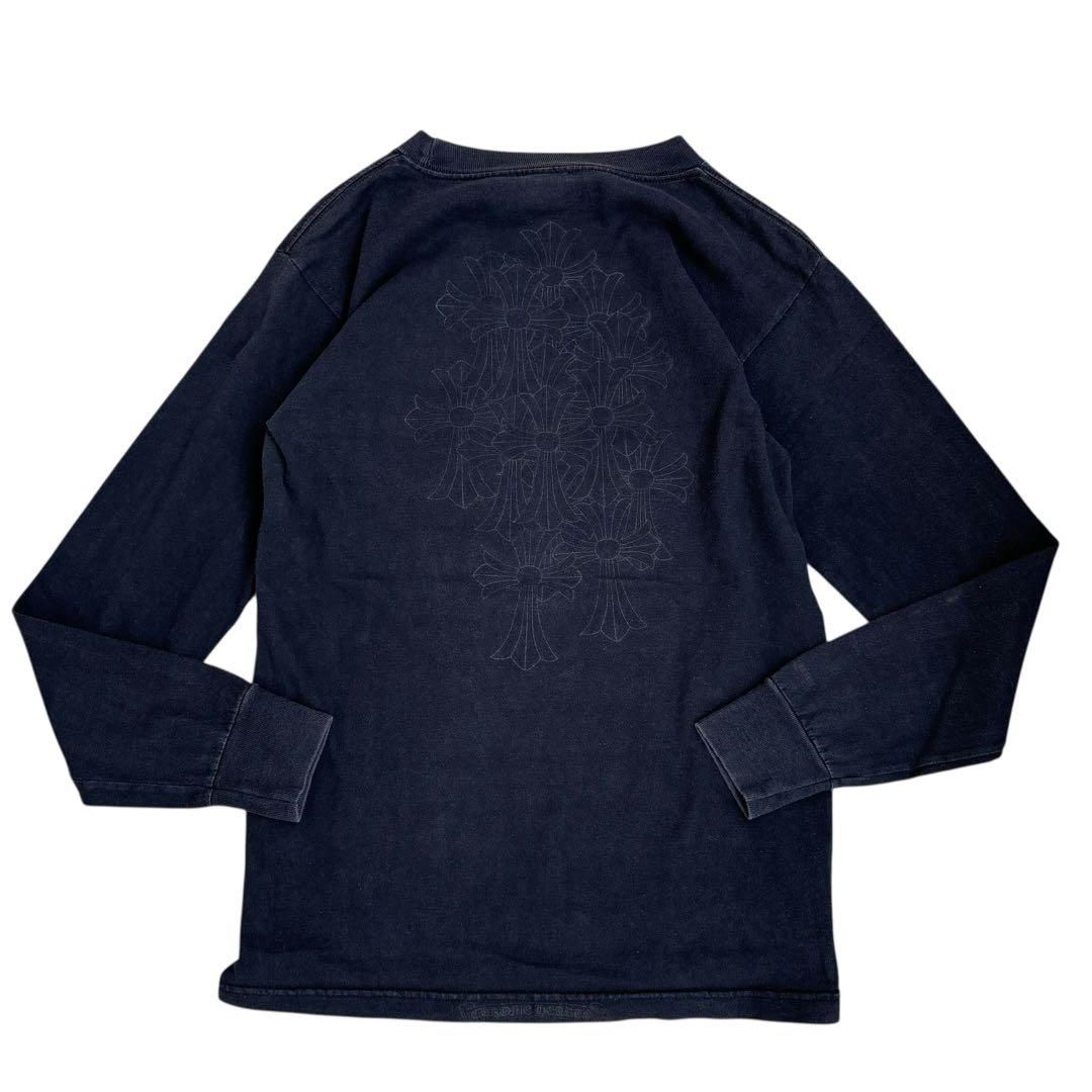 90s USA製 Chrome Hearts クロムハーツ 長袖Tシャツ 黒