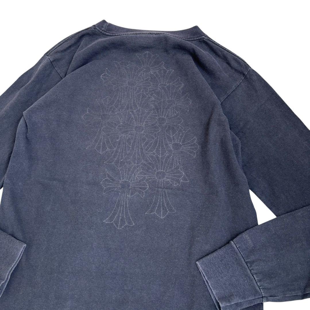 90s USA製 Chrome Hearts クロムハーツ 長袖Tシャツ 黒