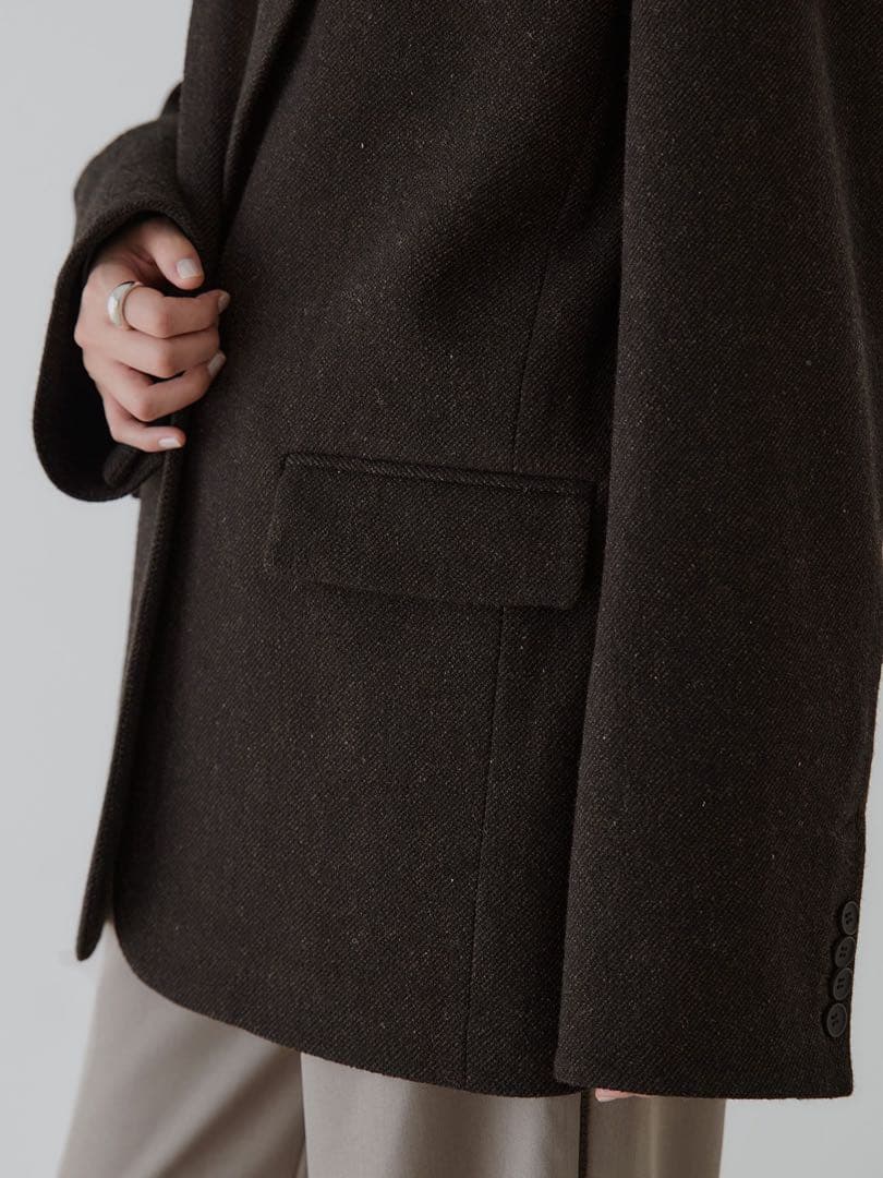 crewre クルーレ ソフトツイードオーバージャケット　サイズ3