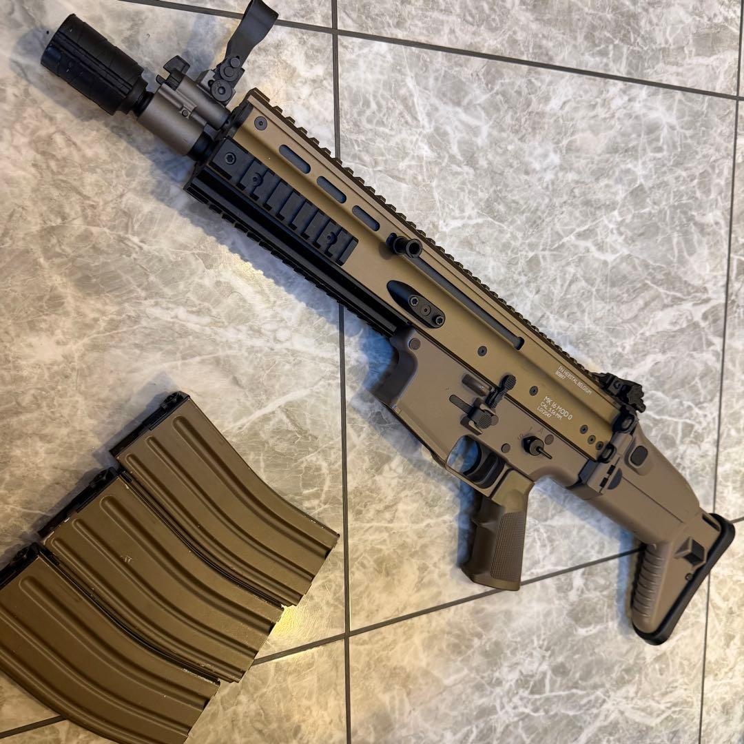 ［リコイルオミット済み］次世代電動ガン SCAR-L CQC タンカラー