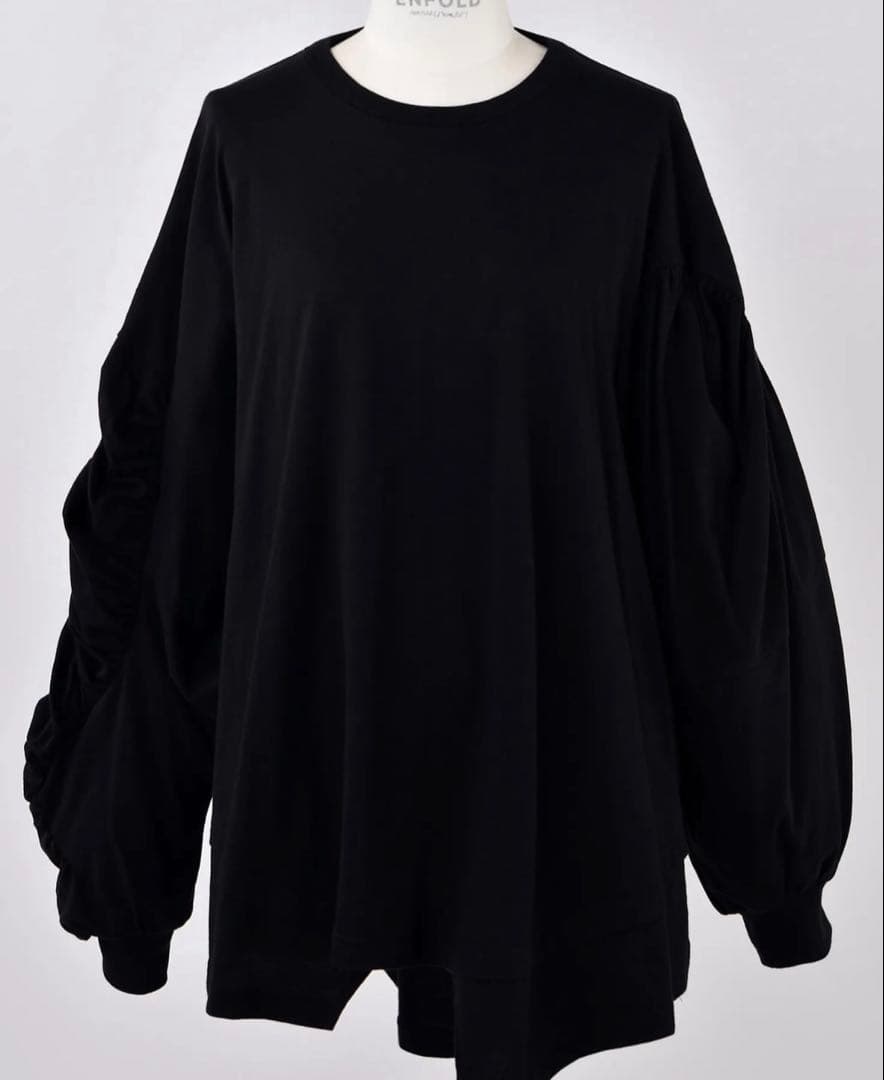 超美品♡エンフォルドENFOLDギャザーモチーフスリーブティーシャツ¥29700