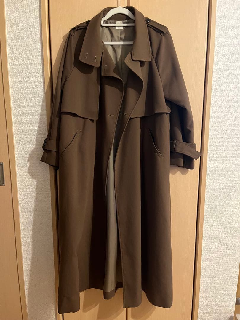 【極美品】L'Or Stand collar Long Coat トレンチコート