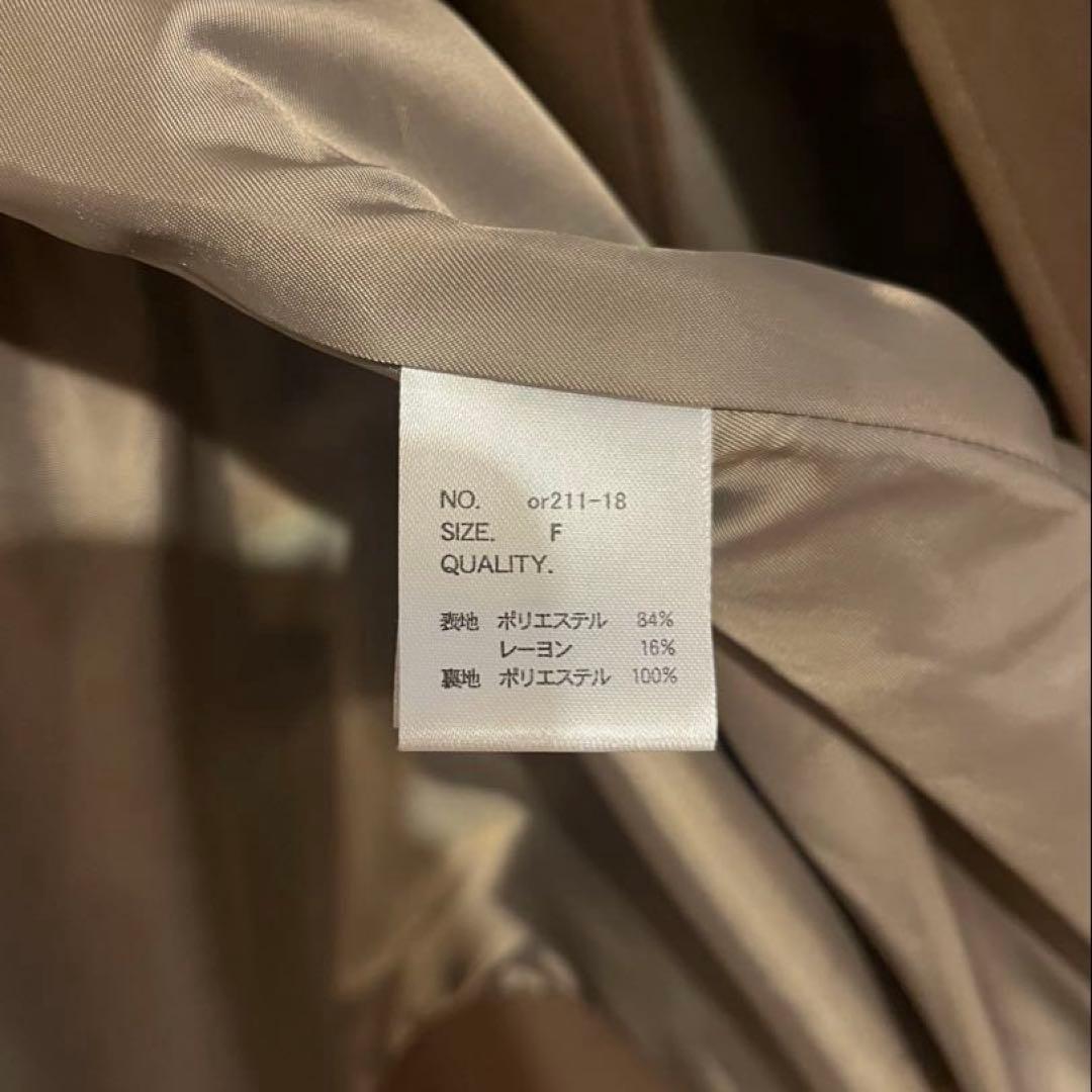 【極美品】L'Or Stand collar Long Coat トレンチコート