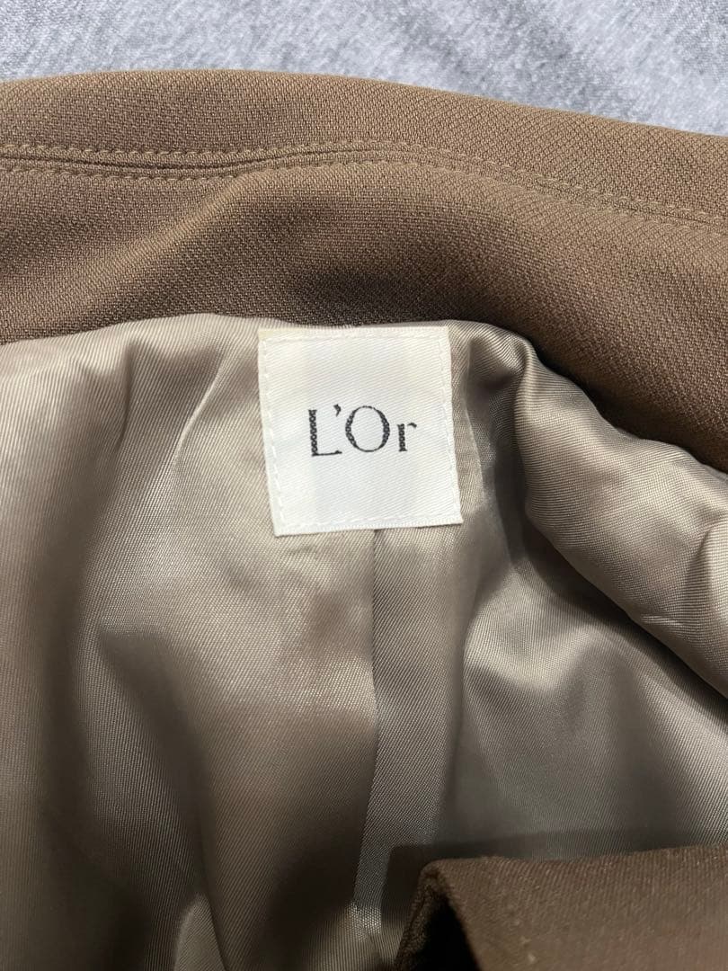 【極美品】L'Or Stand collar Long Coat トレンチコート