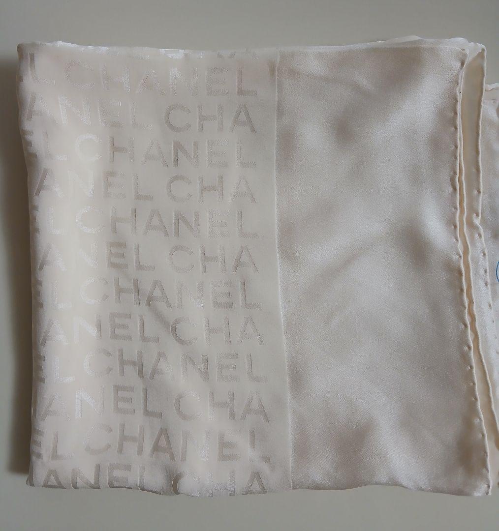 新品未使用 CHANEL アイボリー 大判スカーフ