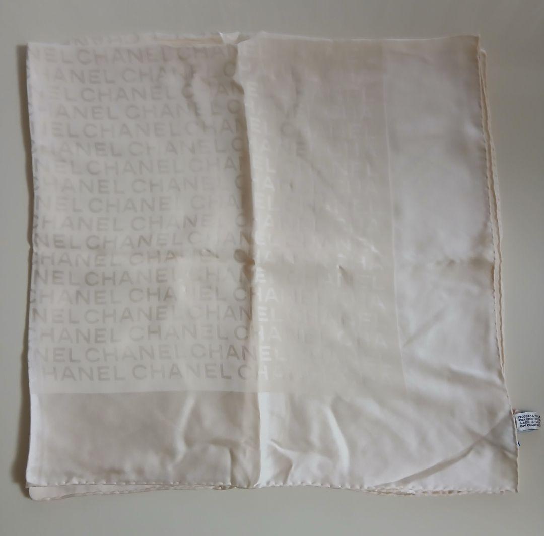 新品未使用 CHANEL アイボリー 大判スカーフ