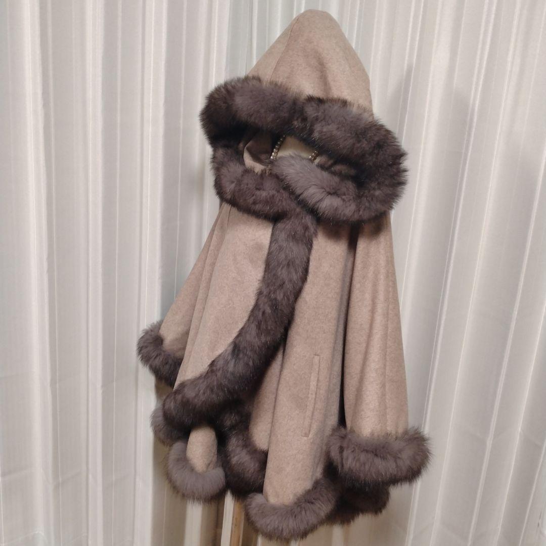 日本製✩新品✩48万✩BALMAIN✩フード✩カシミア100✩厚手ハイグレード