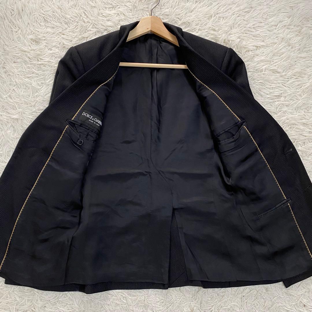 美品✨ドルチェ&ガッバーナ スーツ セットアップ ドット総柄 44