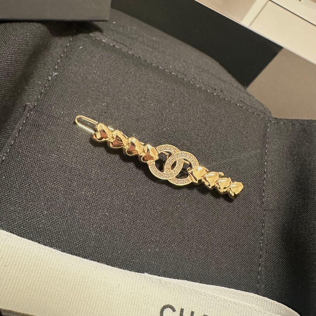 CHANEL ハート ココマーク ヘアピン