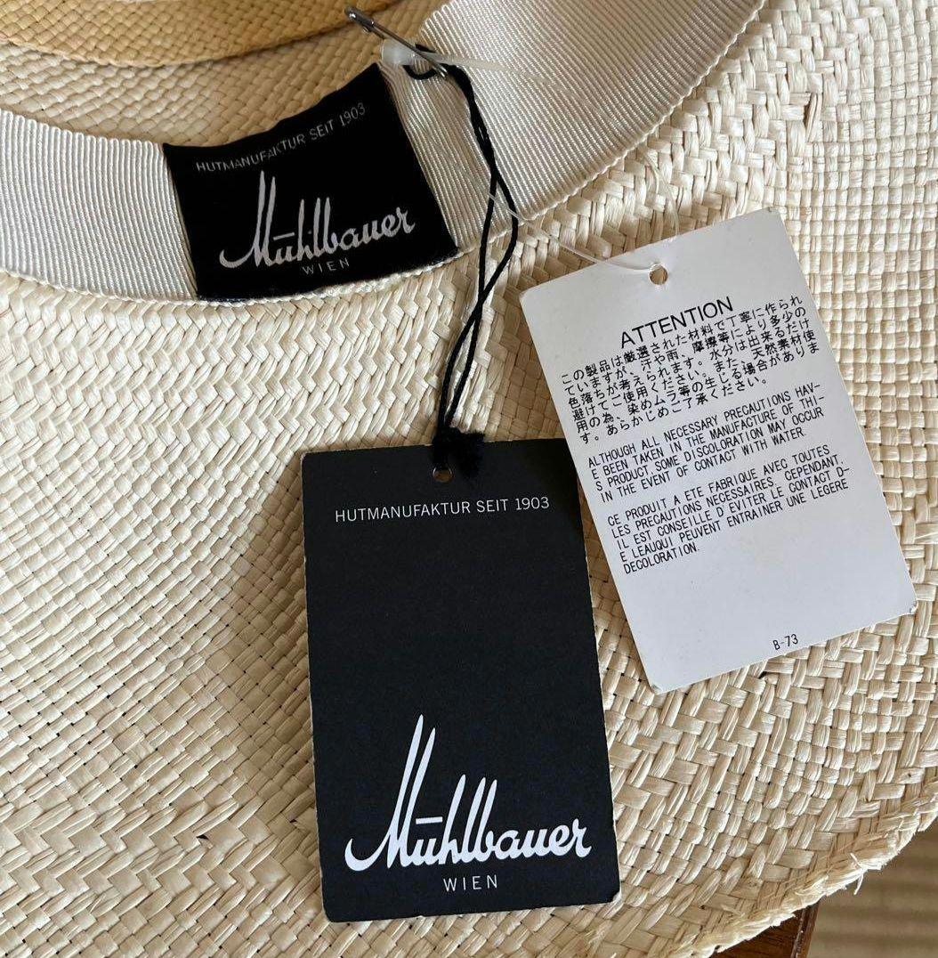 美品【ミュールバウアーMuhlbauer ストローハット】レディース