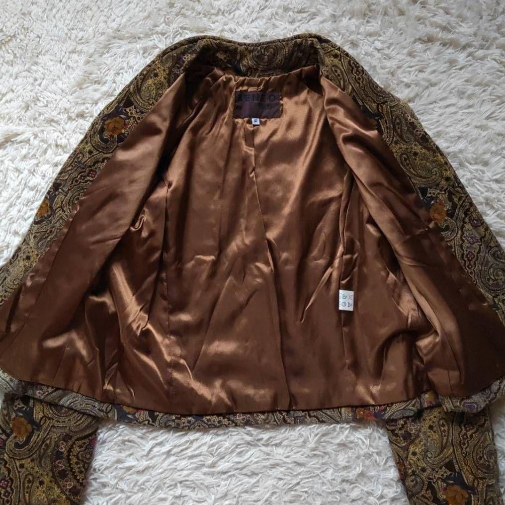 イ*ゴ様 KENZO ケンゾー ペイズリー 花柄 ジャケット スカート セットア