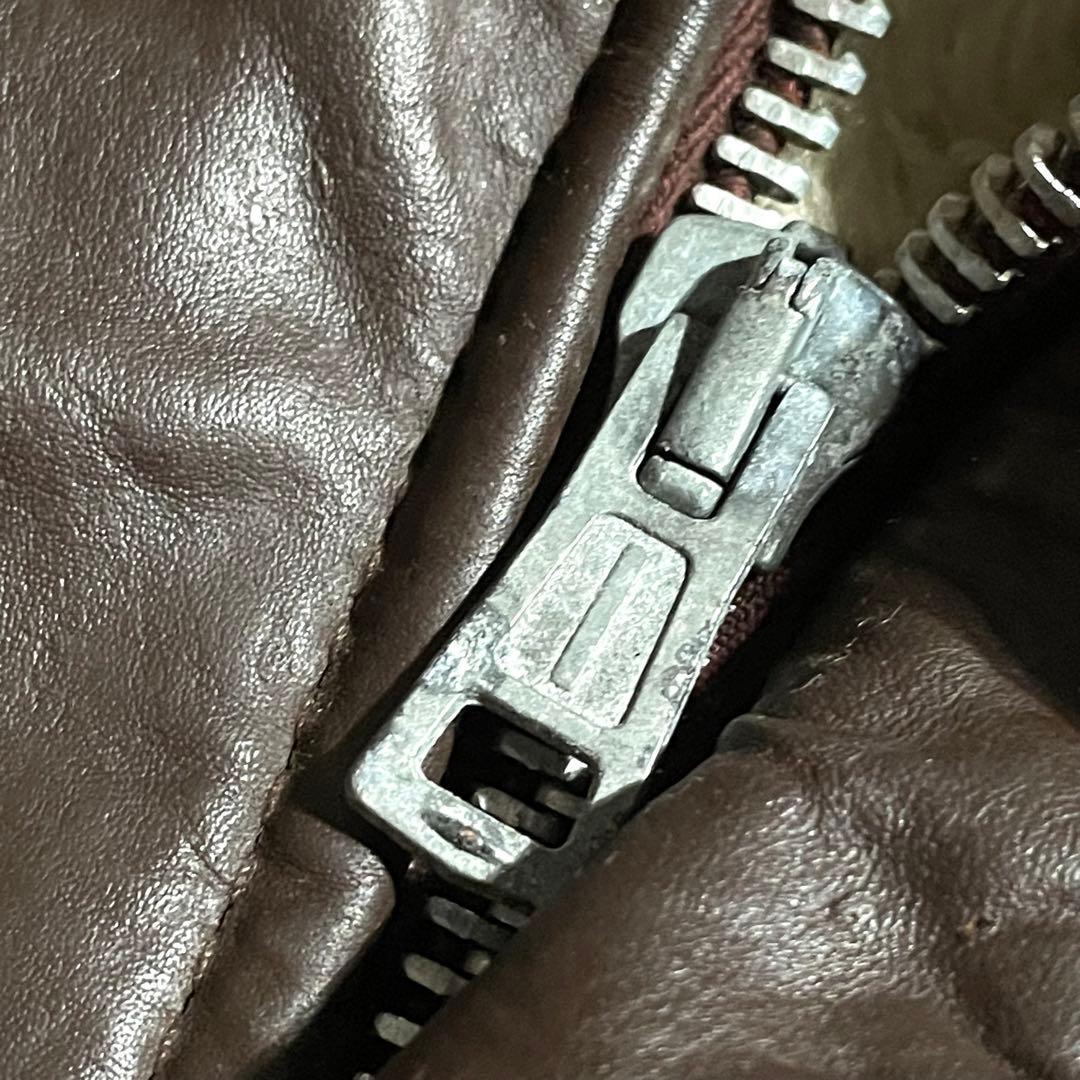 70～80sフライトジャケット　TYPE G-1　USA製　サイズ54　本革