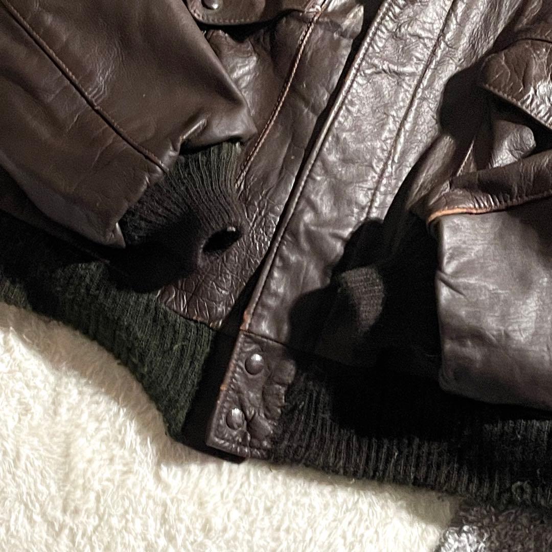 70～80sフライトジャケット　TYPE G-1　USA製　サイズ54　本革