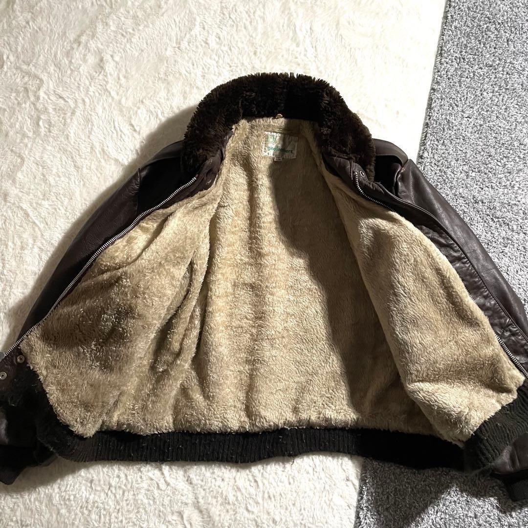 70～80sフライトジャケット　TYPE G-1　USA製　サイズ54　本革