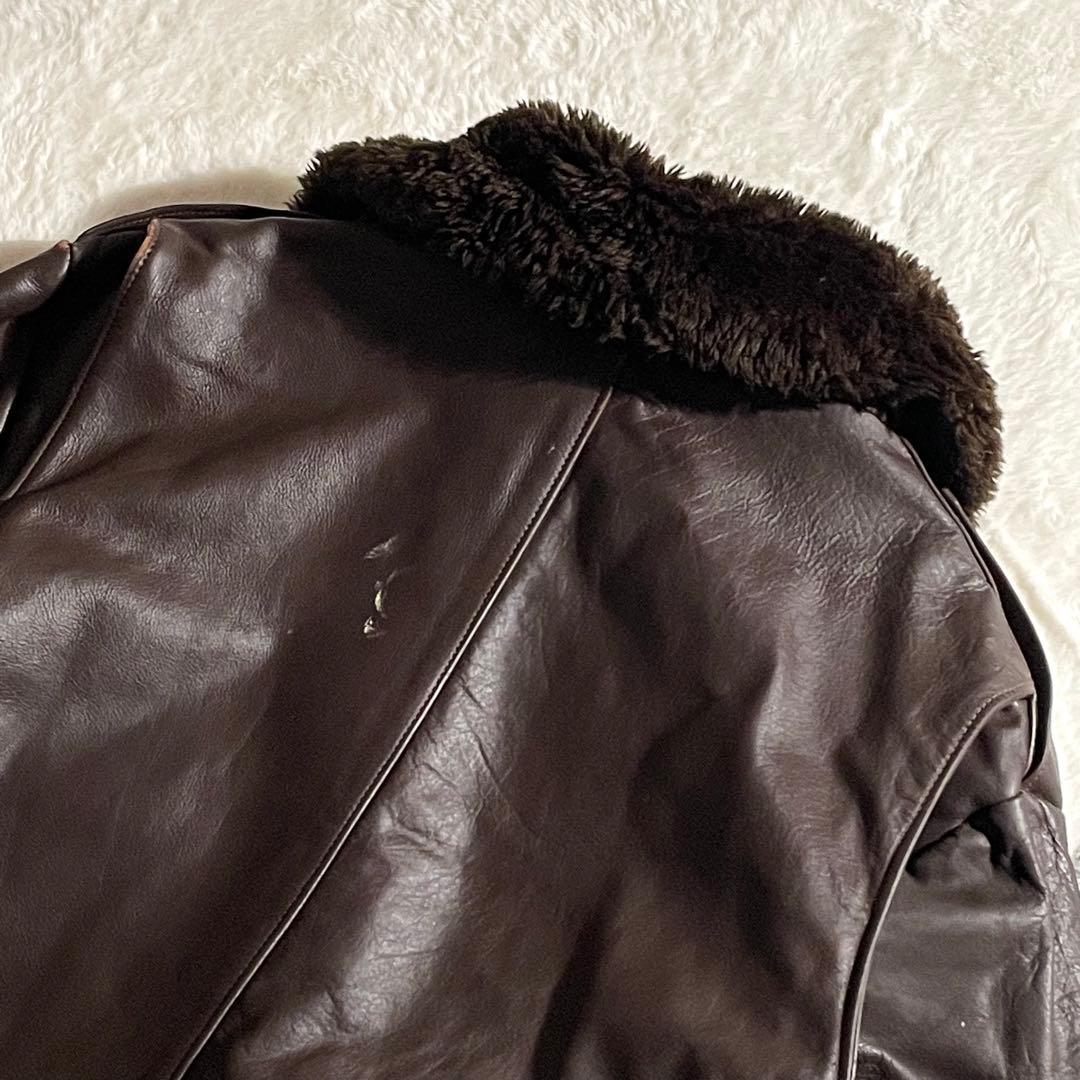 70～80sフライトジャケット　TYPE G-1　USA製　サイズ54　本革